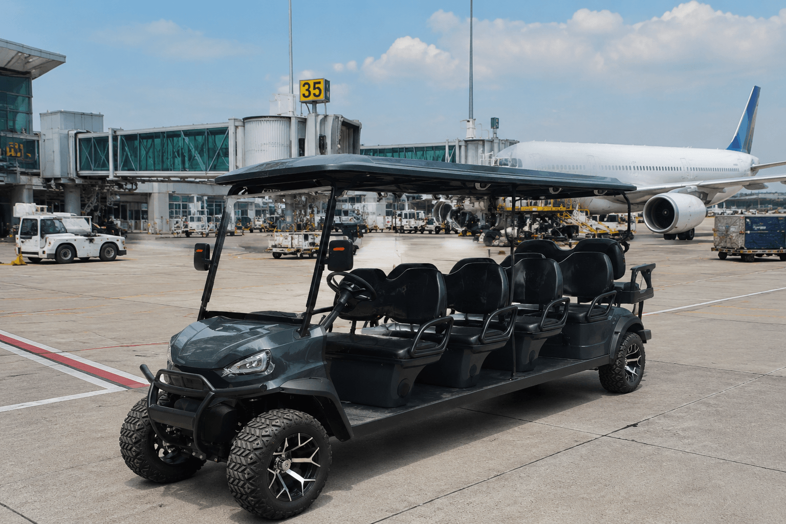 Airport and port ground support carts